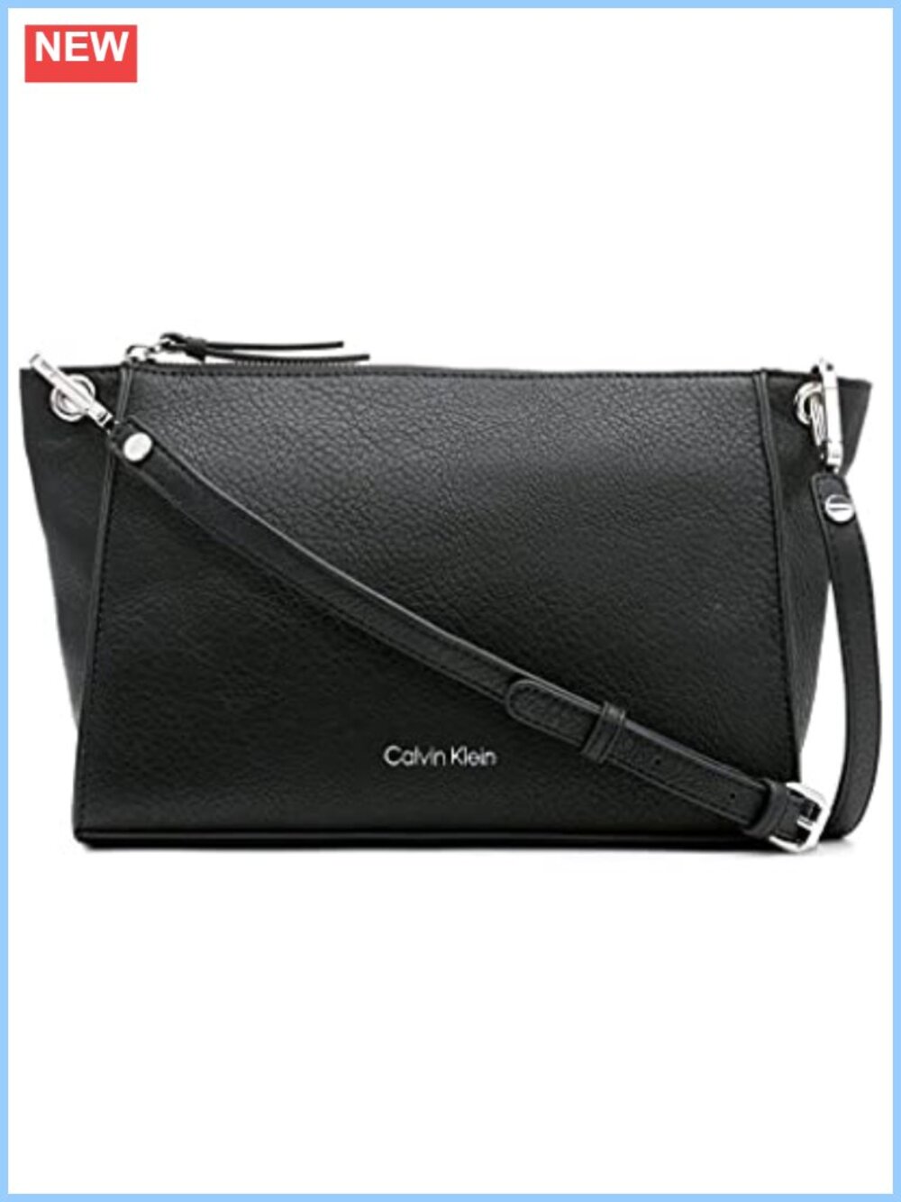Calvin Klein Reyna Crossbody Handbag Vegan Leather Adjustable Strap